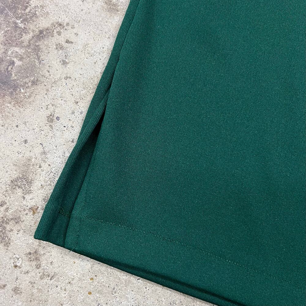 True Vintage Hilton Chainstitch Myrtle School Street Jeep Green Bowling Shirt 38 - Picture 8 of 11